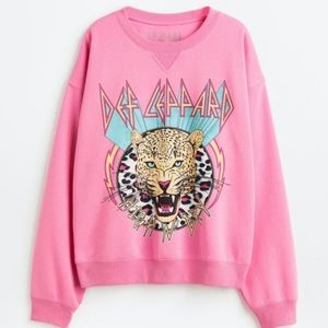 NWT H&M Def leppard Sweatshirt